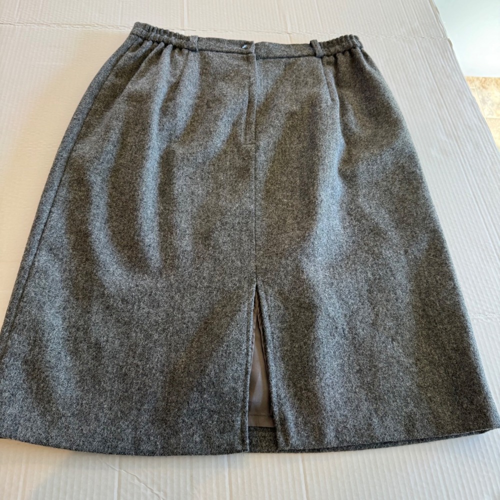 Y2k Vtg NYCC New York Clothing Co. 100% Wool‎ Skirt Size 16 Vintage A-Line USA